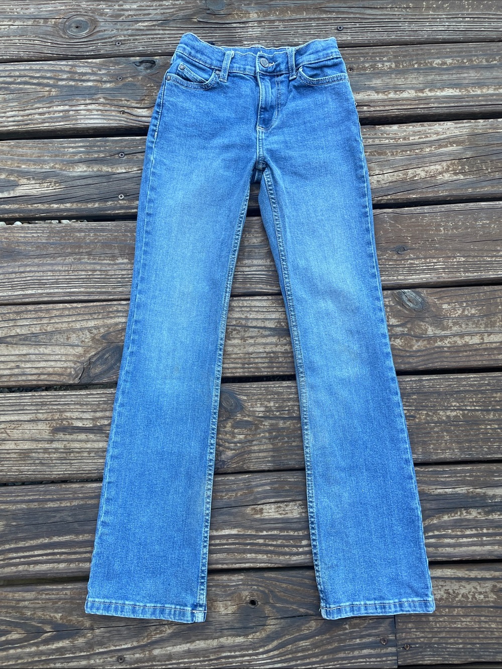 Women’s Blue Straight-Leg Jeans